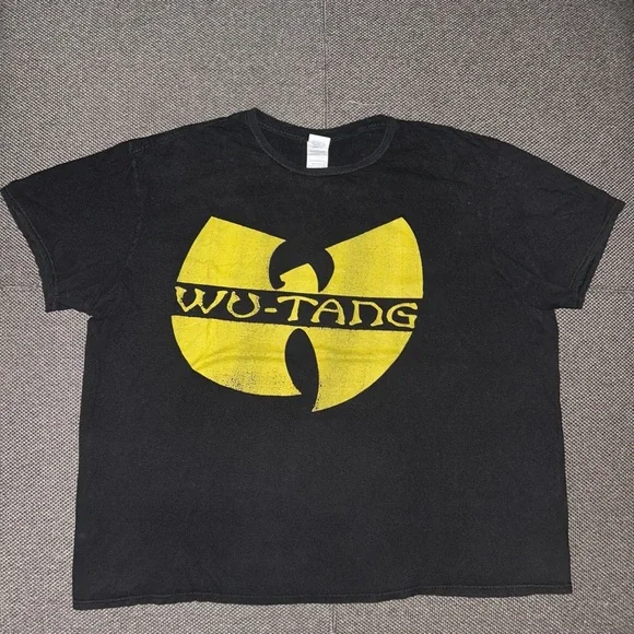 Vintage Y2K Wu-Tang Black Faded Hip Hop Rap T-Shirt XXL 2XL - Picture 2 of 4
